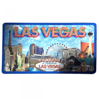 Magnet Las Vegas "Hôtels" métallisé