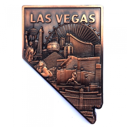 Magnet Las Vegas "Nevada" metal cuivre