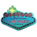 Magnet Las Vegas "Welcome To Fabulous Las Vegas" vert métallisé