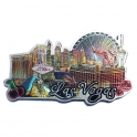 Magnet Las Vegas "Hôtels" métallisé