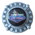Magnet Las Vegas "Roulette" metal argent
