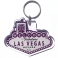 Porte Clé "Welcome to Fabulous Las Vegas" violet
