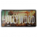 Plaque Métallique Hollywood "Palmiers"
