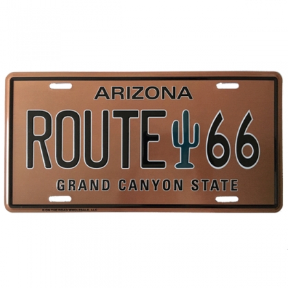 Plaque Métallique Route 66 "Arizona"