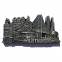 Magnet San Francisco "Monuments" métal argent