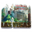 Magnet Las Vegas "Casinos" métallisé