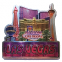 Magnet Las Vegas "Casinos" rose métallisé