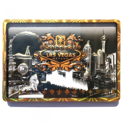 Magnet Las Vegas "Casinos" gaufré sous vitre Magnet Las Vegas "Casinos" gaufré sous vitre