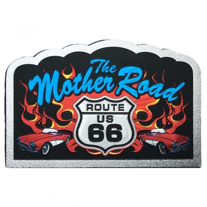 Magnet Route 66 "Fire" métallisé