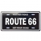 Magnet Route 66 "Plaque Immatriculation" noir