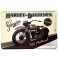 Carte Postale Métallique Harley Davidson "750 Flathead"