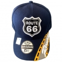 Casquette Route 66 "Road" bleu nuit