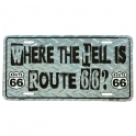 Plaque Métallique Route 66 "The Hell"