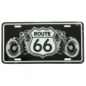 Plaque Métallique Route 66 "Motorcycles"
