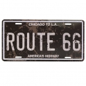 Plaque Métallique Route 66 "Chicago To L.A"
