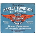 Grande Plaque Métallique Harley Davidson "Premium Grade" en relief
