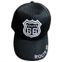 Casquette Route 66 "Filet" noire