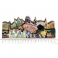 Magnet Las Vegas "Hotels Casinos" en bois verni et en relief