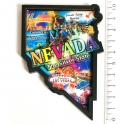 Magnet Nevada "The Silver State" en bois verni et en relief