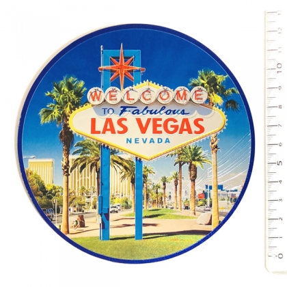 Magnet Las Vegas "Disk Sign" métallisé Magnet Las Vegas "Disk Sign" métallisé