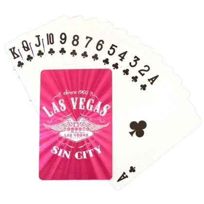 Jeu de Cartes de Luxe Las Vegas "Sin City" rose
