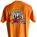 T-Shirt Route 66 "Old Route 66" orange