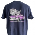 T-Shirt Route 66 "Old Route 66" bleu nuit