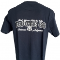 T-Shirt Route 66 "Get Your Kicks On Oatman" bleu nuit