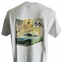 T-Shirt Route 66 "Motel 66" gris