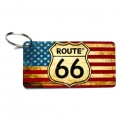 Porte Clé Route 66 Aluminium "USA Flag"