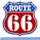Magnet Route 66 Aluminium GIANT "USA Flag 4"