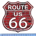 Magnet Route 66 Aluminium GIANT "Red Wall"
