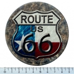 Magnet Route 66 Aluminium "Texas" Circle
