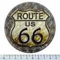 Magnet Route 66 Aluminium "Old Style" Circle