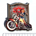 Magnet "Full Service" en bois verni et en relief