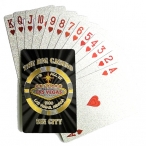 Jeu de Cartes de Luxe Las Vegas "The Big Casino" noir et argent