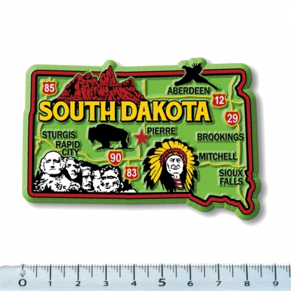 Magnet USA "Dakota du Sud" GREEN