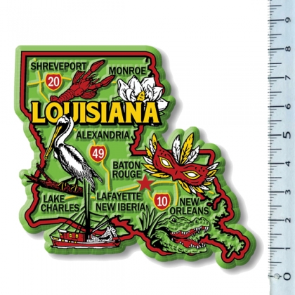 Magnet USA "Louisiane" GREEN Magnet USA "Louisiane" GREEN