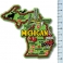 Magnet USA "Michigan" GREEN