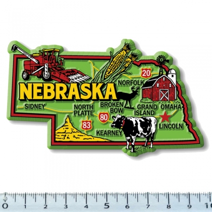 Magnet USA "Nebraska" GREEN Magnet USA "Nebraska" GREEN
