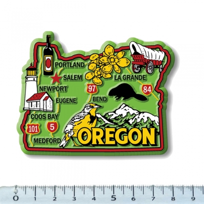 Magnet USA "Oregon" GREEN Magnet USA "Oregon" GREEN