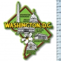 Magnet USA "Washington D.C" GREEN