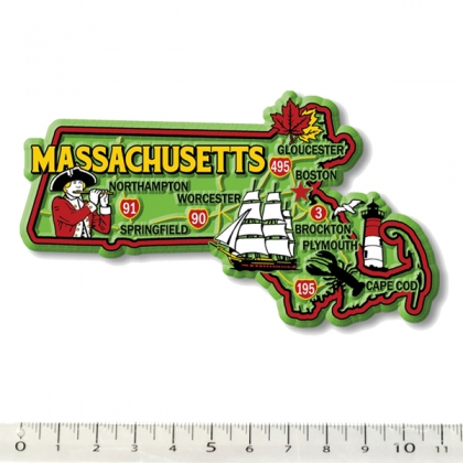 Magnet USA "Massachusetts" GREEN Magnet USA "Massachusetts" GREEN