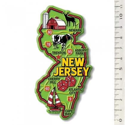 Magnet USA "New Jersey" GREEN