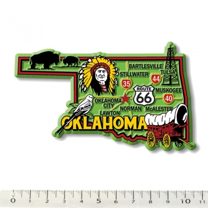 Magnet USA "Oklahoma" GREEN Magnet USA "Oklahoma" GREEN