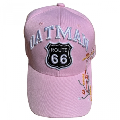Casquette Route 66 "Oatman Map" Rose