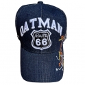 Casquette Route 66 "Oatman Map" bleu en Jean