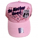 Casquette Route 66 "USA Map" rose