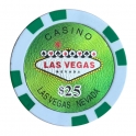 Jeton de casino Las Vegas $25 vert
