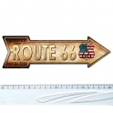 Magnet Route 66 Aluminium "Flag" Arrow
